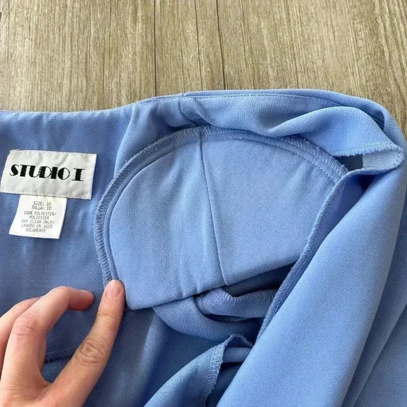 Womens Studio I Vintage Blue Blazer - 10 - Picture 4 of 5